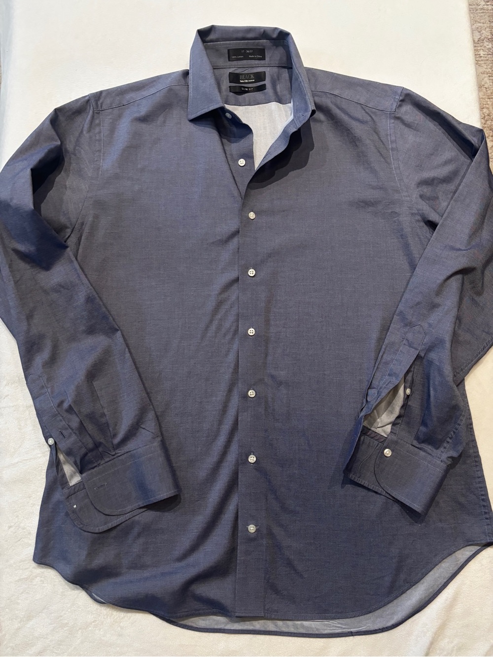 Saks Fifth Avenue Men's Dress Shirt - Blue